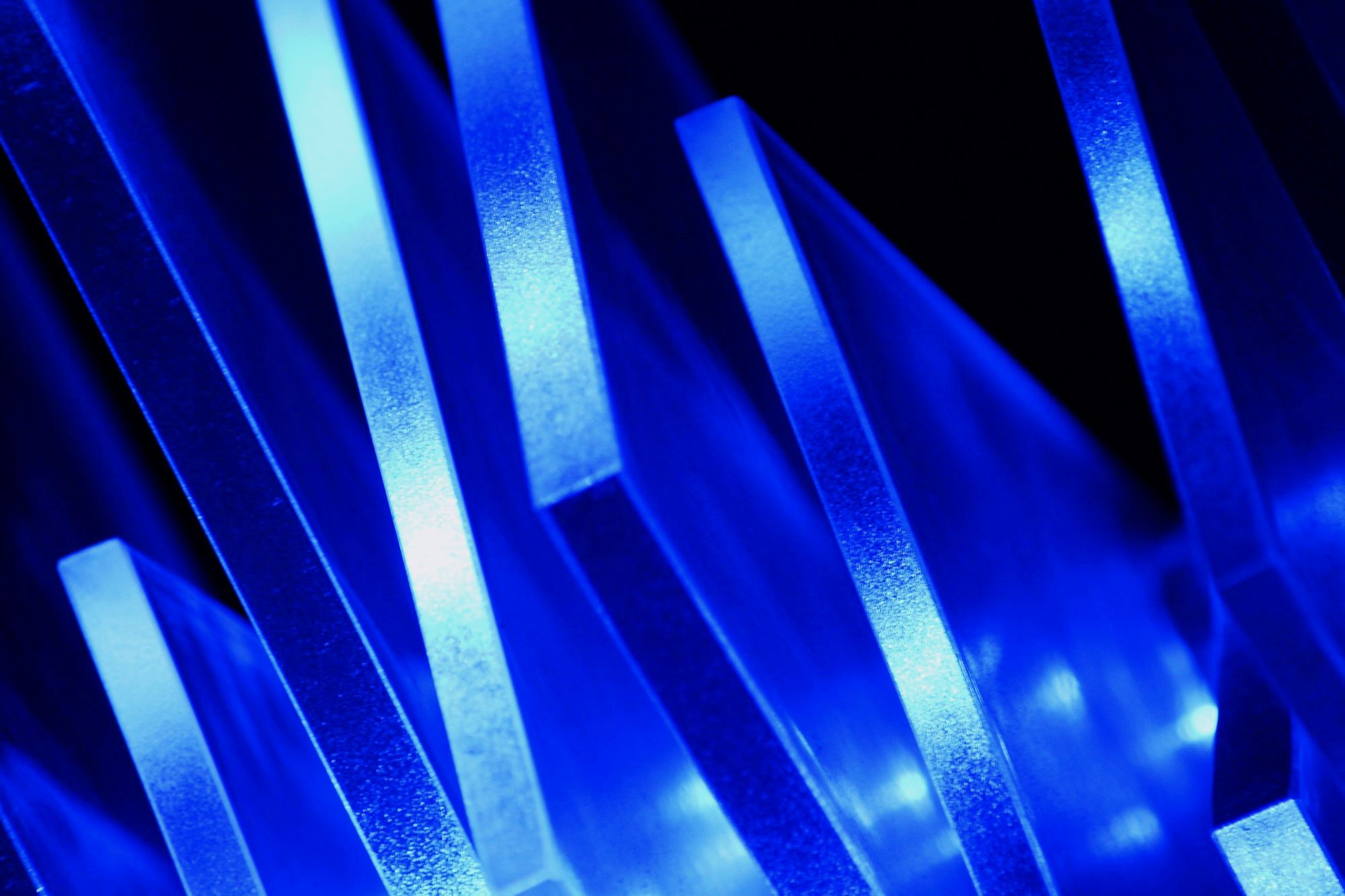 Abstract electric blue light